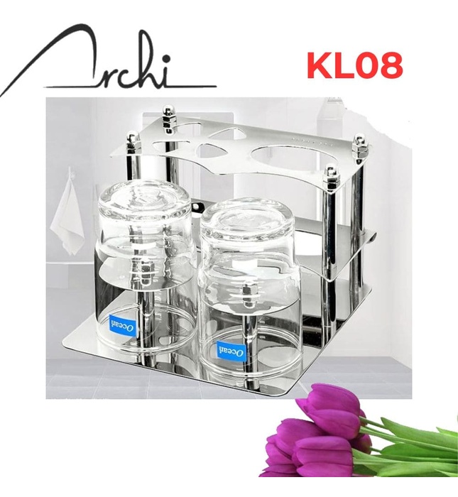 Kệ Cốc Đánh Răng Đôi Archi KL08