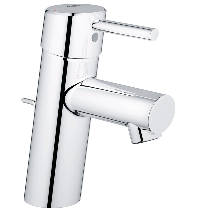 Vòi lavabo nóng lạnh 1 chân thấp gắn chậu Grohe 2338010E