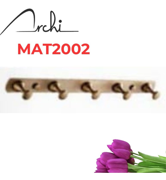 Móc Áo Treo Tường 5 Vấu Archi MAT2002