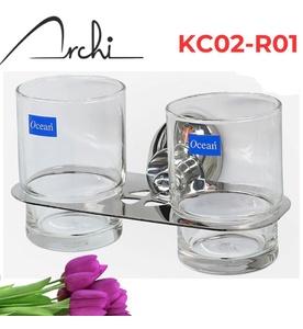 Kệ Cốc Đánh Răng Đôi Archi KC02-R01