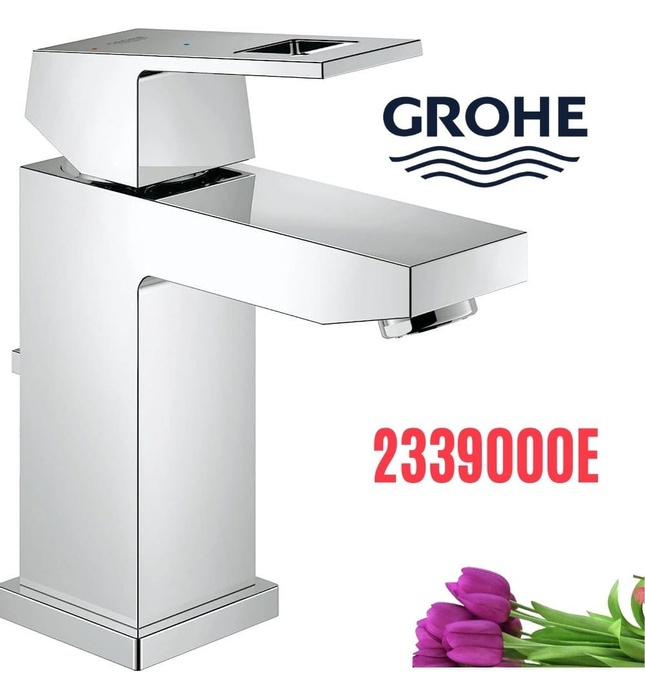 Vòi chậu lavabo nóng lạnh vuông thấp Grohe 2339000E