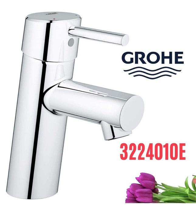 Vòi chậu lavabo nóng lạnh 1 chân thấp Grohe 3224010E