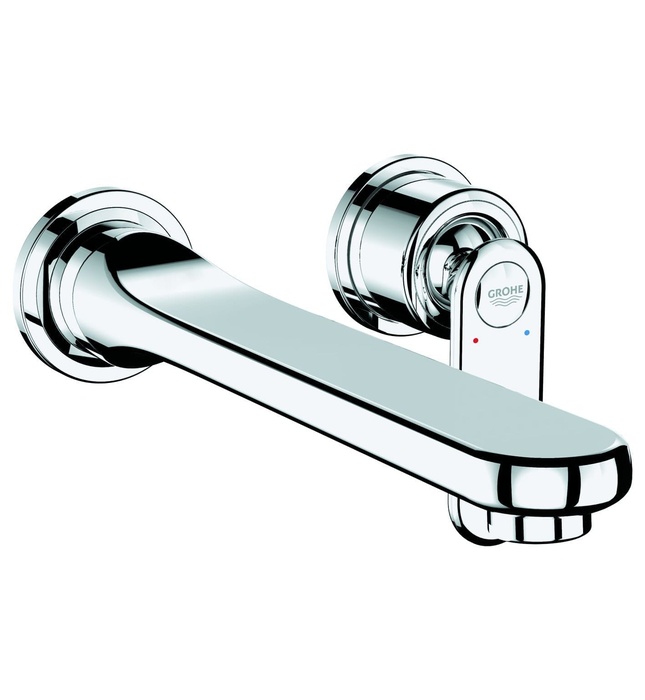 Vòi chậu lavabo nóng lạnh gắn tường 2 chân Grohe 19388000