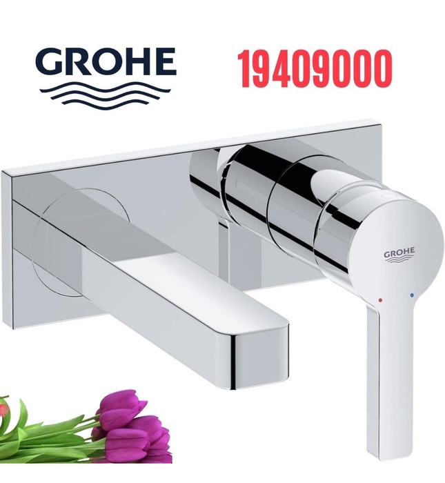 Vòi chậu lavabo nóng lạnh gắn tường Grohe 19409000