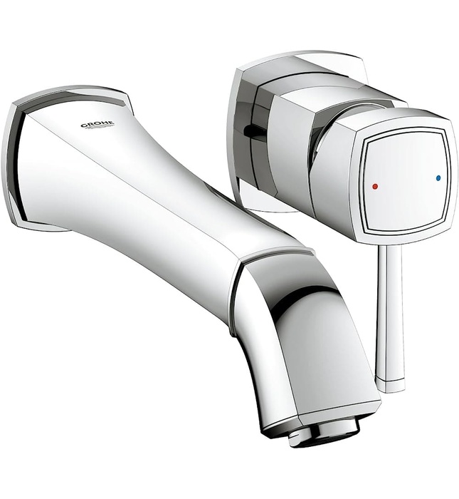 Vòi Lavabo Nóng Lạnh Gắn Tường 2 Chân GROHE 19930000