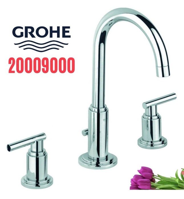 Vòi chậu nóng lạnh gắn chậu 3 chân Grohe 20009000