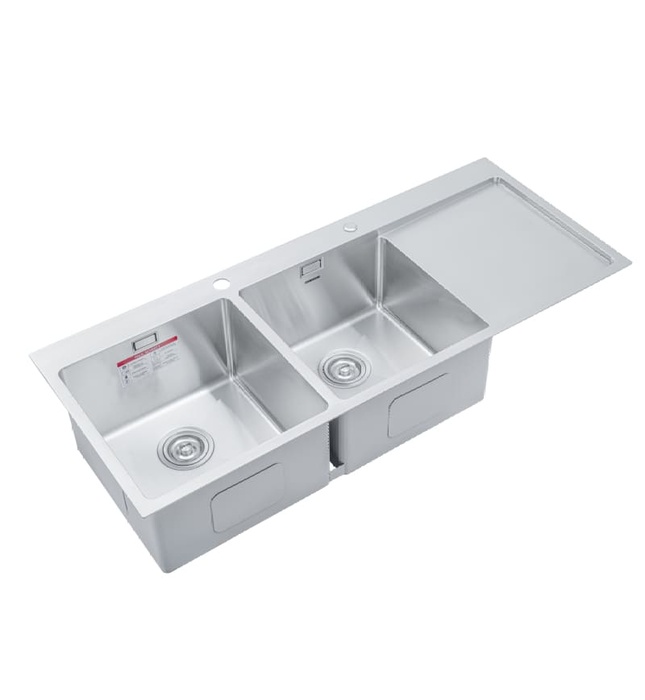 Chậu rửa bát 2 hố 1 bàn phải Paulschmitt PA11648-T