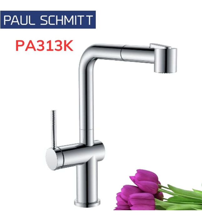 Vòi Bếp Dây Rút Nóng Lạnh Paulschmitt PA313K
