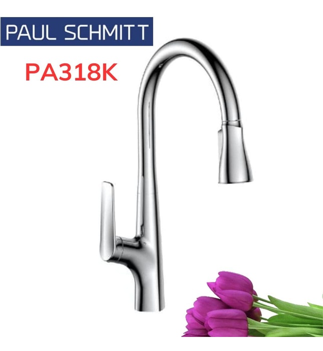 Vòi Bếp Dây Rút Nóng Lạnh Paulschmitt PA318K