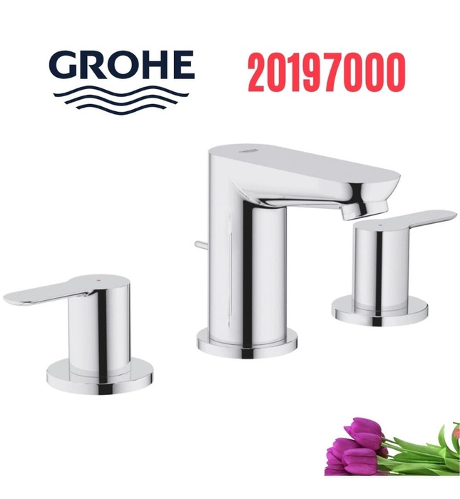 Vòi lavabo nóng lạnh 3 chân gắn chậu Grohe 20197000