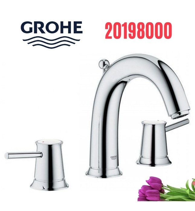 Vòi lavabo nóng lạnh 3 chân gắn chậu GROHE 20198000