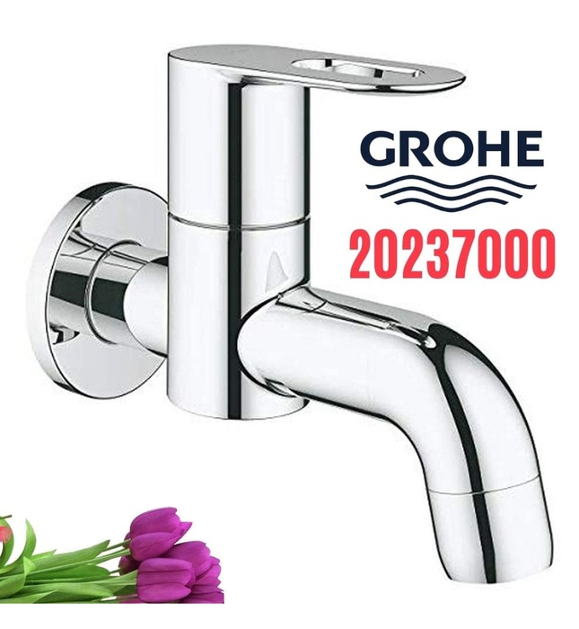 Vòi chậu rửa mặt nóng lạnh 1 chân gắn tường Grohe 20237000
