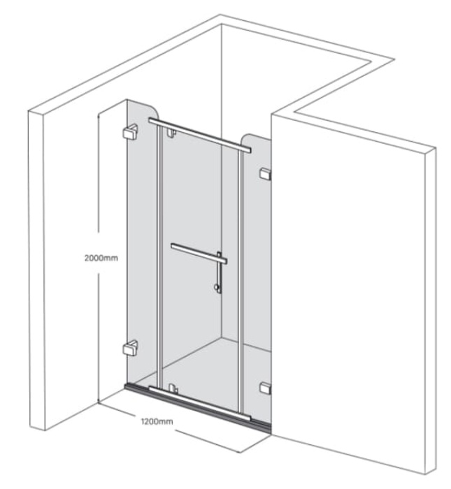 Phòng Tắm Kính FENDI FDP-1X3