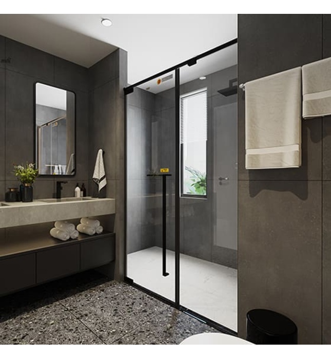 Phòng Tắm Kính Màu Đen FENDI FMP-2X2B