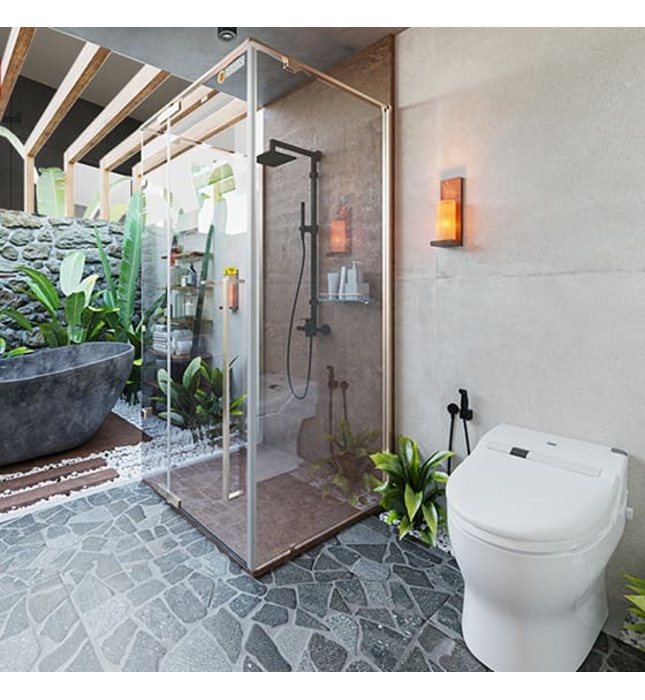 Phòng Tắm Kính Màu Vàng FENDI FMU-1X4G