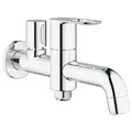 Vòi chậu rửa mặt nóng lạnh 1 chân gắn tường Grohe 20283000