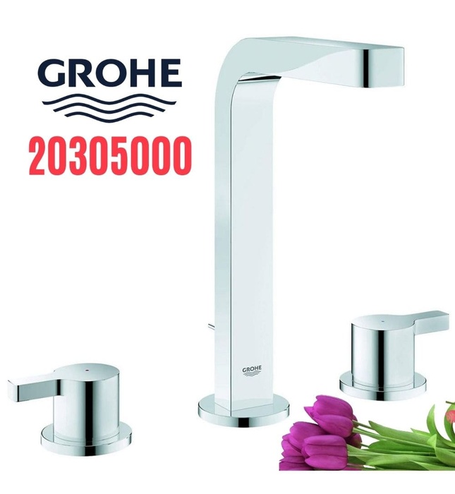 Vòi lavabo nóng lạnh 3 chân gắn chậu Grohe 20305000