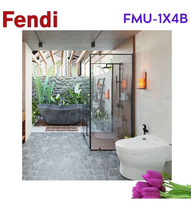 Phòng Tắm Kính Màu Đen FENDI FMU-1X4B