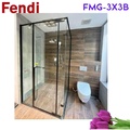 Phòng Tắm Kính Màu Đen FENDI FMG-3X3B