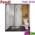 Phòng Tắm Kính Màu Vàng FENDI FMG-3X3G
