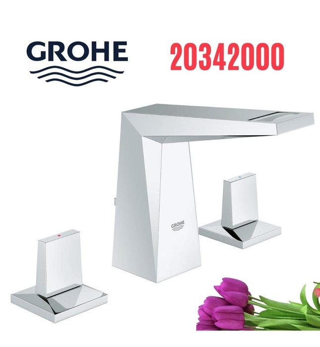 Vòi chậu 3 lỗ nóng lạnh gắn chậu Grohe 20342000
