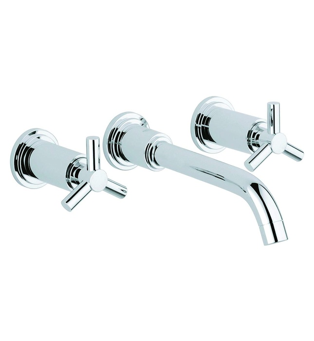 Vòi lavabo nóng lạnh 3 chân gắn tường Grohe 20387000