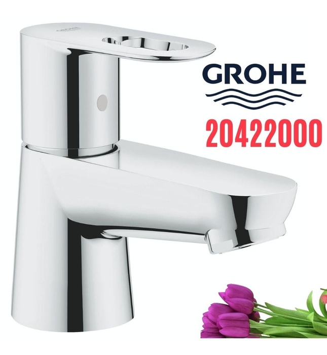 Vòi lavabo nóng lạnh 1 chân thấp gắn chậu GROHE 20422000