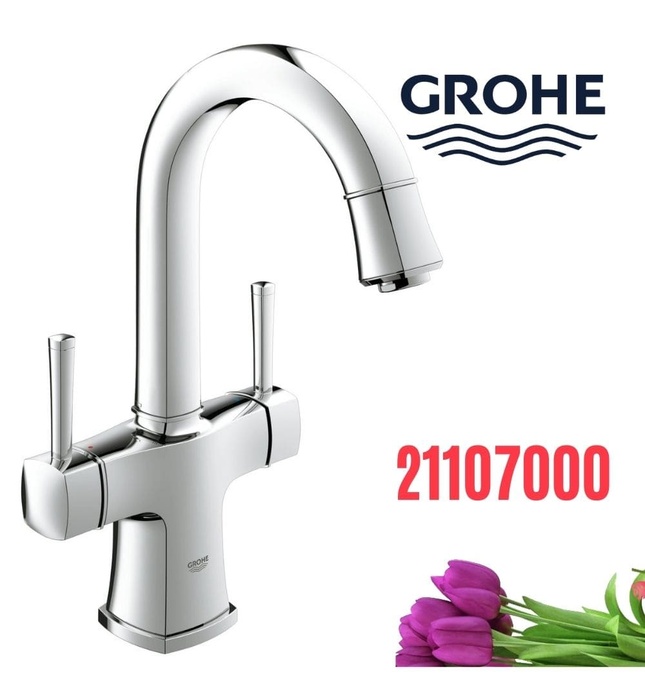 Vòi Lavabo Nóng Lạnh 1 Chân Gắn Chậu GROHE 21107000