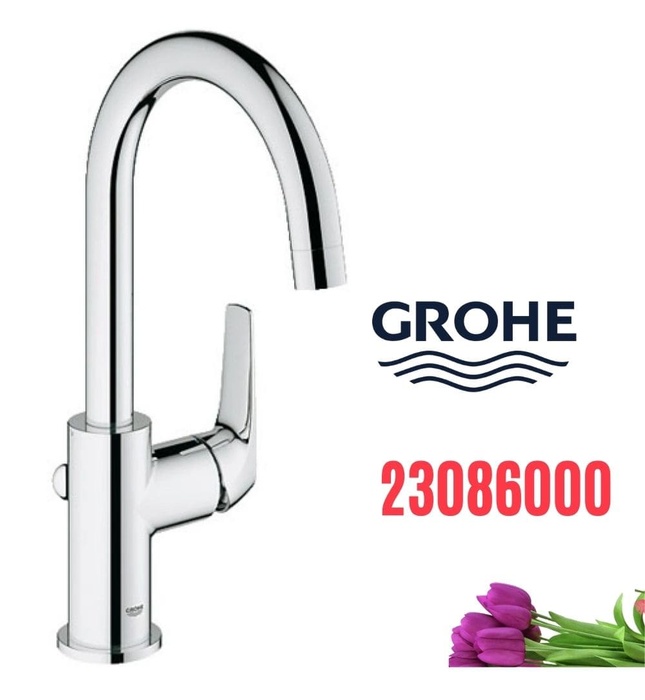 Vòi lavabo nóng lạnh dấu hỏi 1 chân gắn chậu GROHE 23086000