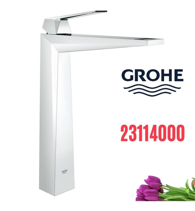 Vòi rửa nóng lạnh dòng 1 chân cao gắn chậu Allure Brilliant GROHE 23114000