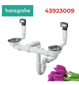 Xi phông chậu rửa bát đôi Hansgrohe 43923009