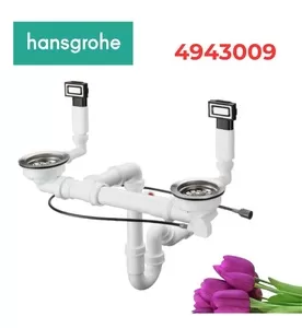 Xi phông chậu rửa bát đôi Hansgrohe 43943009