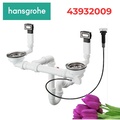 Xi phông chậu rửa bát đôi Hansgrohe 43932009