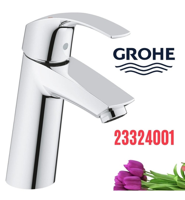 Vòi lavabo nóng lạnh 1 chân gắn chậu GROHE 23324001