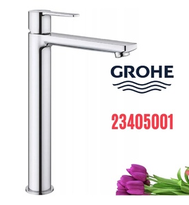 Vòi lavabo nóng lạnh 1 chân cao gắn chậu Grohe 23405001