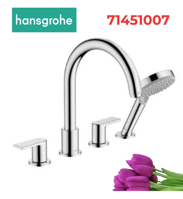 BỘ TRỘN BỒN TẮM 4 Lỗ HANSGROHE 71451007