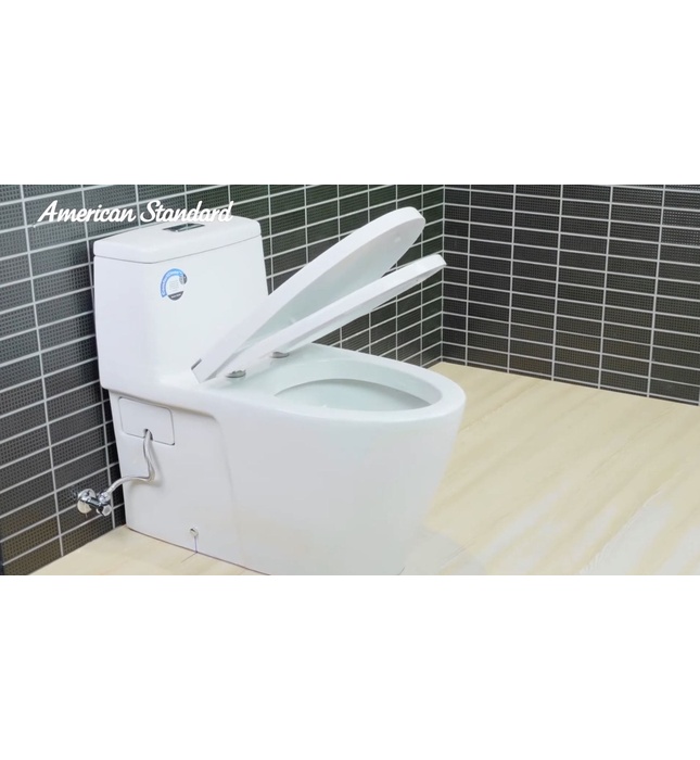 Bàn cầu 1 khối nắp êm Acacia Evolution American Standard VF-1808 xả nhấn