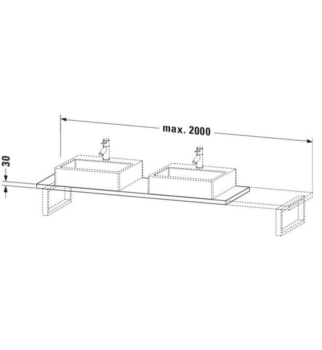 Chậu Rửa Lavabo Có Điều Khiển Duravit BR105C07575