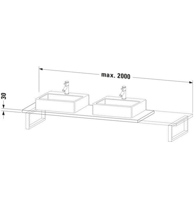 Chậu Rửa Lavabo Có Điều Khiển Duravit BR107C09191