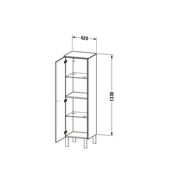 Tủ Để Đồ Nhà Vệ Sinh Duravit BR1310L1021
