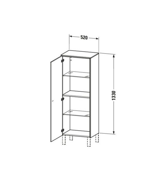 Tủ Để Đồ Nhà Vệ Sinh Duravit BR1311L1043