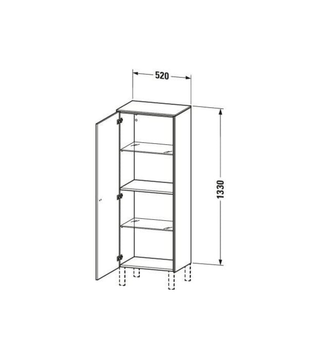 Tủ Để Đồ Nhà Vệ Sinh Duravit BR1311L1075