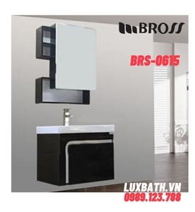 Bộ tủ chậu nhựa PVC 1 ngăn Bross BRS-0615