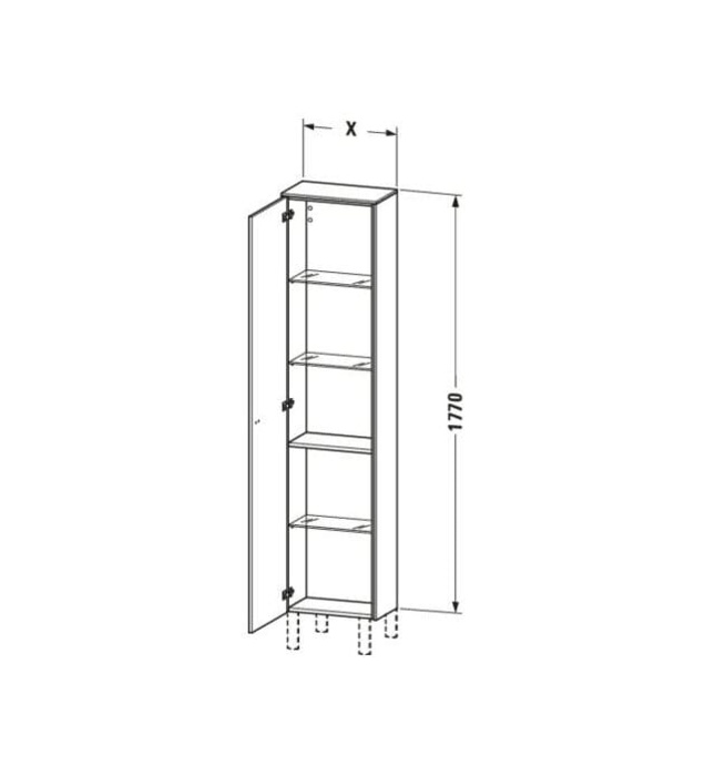 Tủ Để Đồ Nhà Vệ Sinh Duravit BR1320R1043