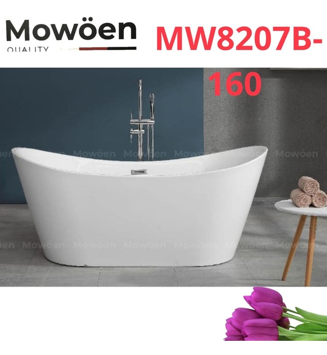 Bồn tắm đặt sàn 1.6m Mowoen MW8207B-160 
