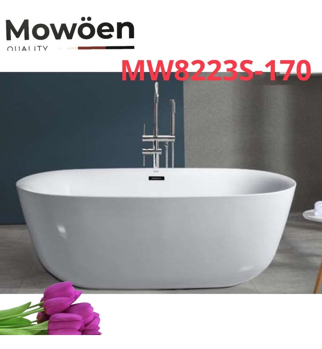 Bồn tắm đặt sàn 1.7m Mowoen MW8223S-170 