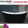 Bồn tắm đặt sàn 1.6m Mowoen MW8207BW-160 màu đen