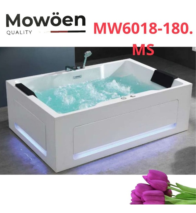 Bồn tắm đặt sàn massage 1.8m Mowoen MW6018-180.MS