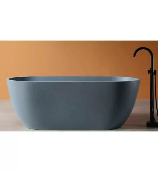 Bồn Tắm Mô Phỏng Đá Tự Nhiên Đặt Sàn 1.7m Mowoen MW002-Matt Gray