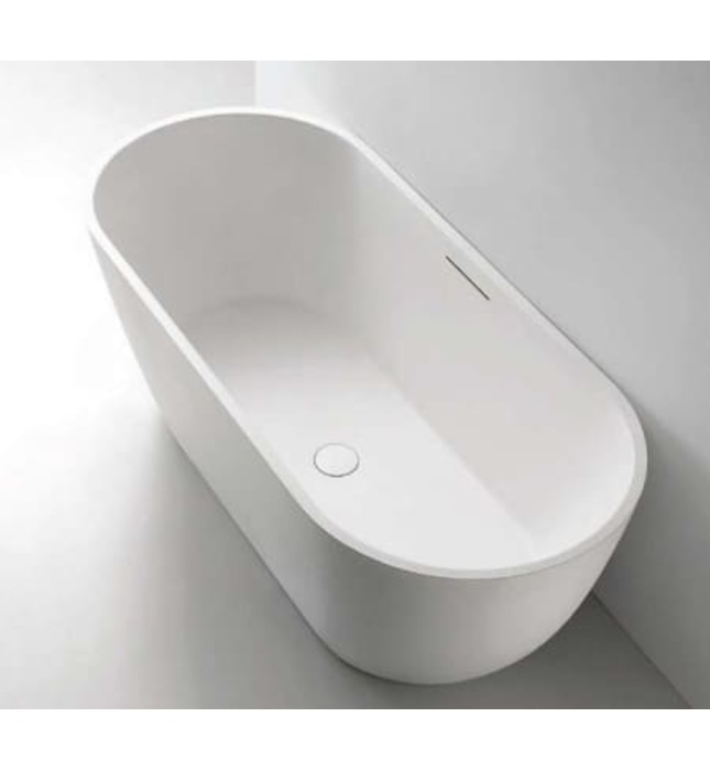 Bồn Tắm Mô Phỏng Đá Tự Nhiên Đặt Sàn 1.7m Mowoen MW002-Matt White